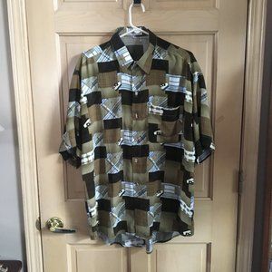 Men's Rayon Button Down Shirt from French Toast - Size XL
